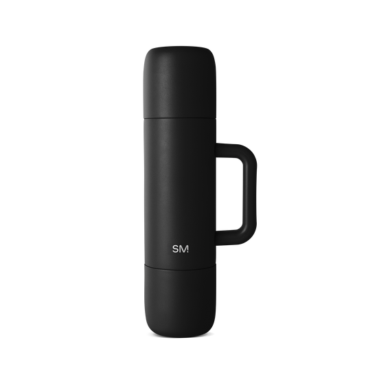 Deep matte black product with subtle metallic sheen and tonal variations that create dimension.
