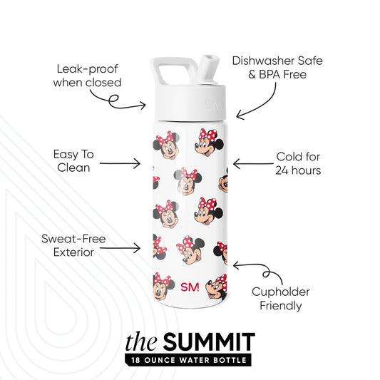 Summit Kids Water Bottle with Straw Lid
