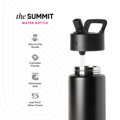 Summit Kids Water Bottle with Straw Lid