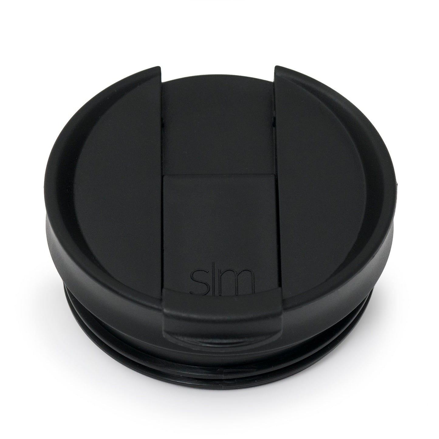 Black product on light gray background