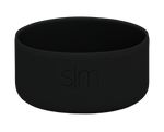 Black matte boot displayed against a light gray background