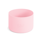 Pale pink cylindrical drinkware accessory on white background