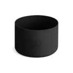 Black cylindrical boot tray on white background, shown from above with open top view revealing interior depth