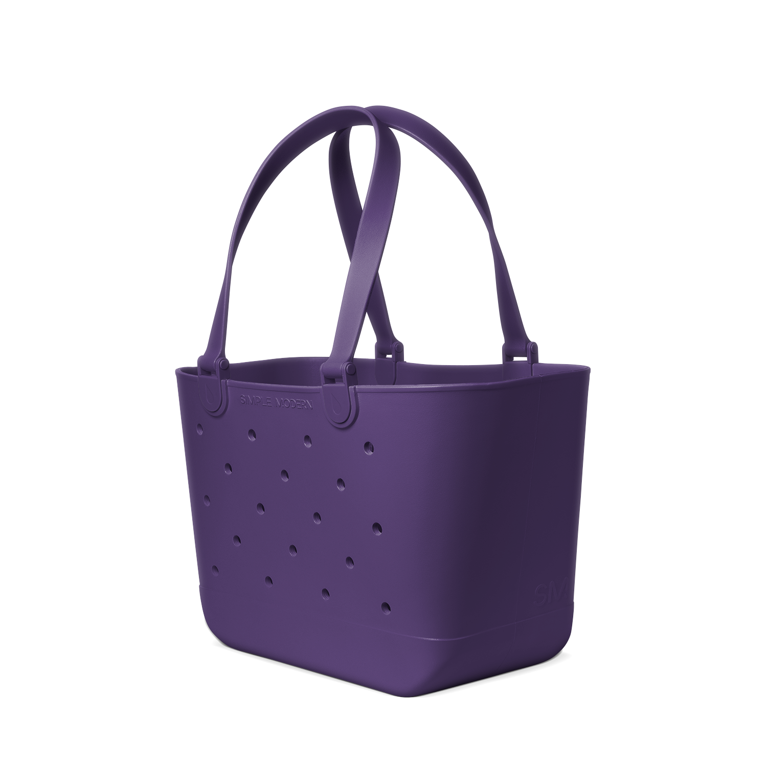 Deep purple plum-toned product display with white background, sophisticated muted design with subtle depth and high contrast for visual accessibility.