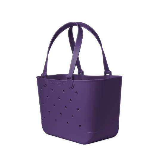 Deep purple plum-toned product display with white background, sophisticated muted design with subtle depth and high contrast for visual accessibility.