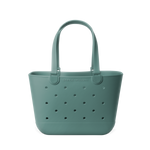 Soft sage green tote bag with matching handles and structural elements