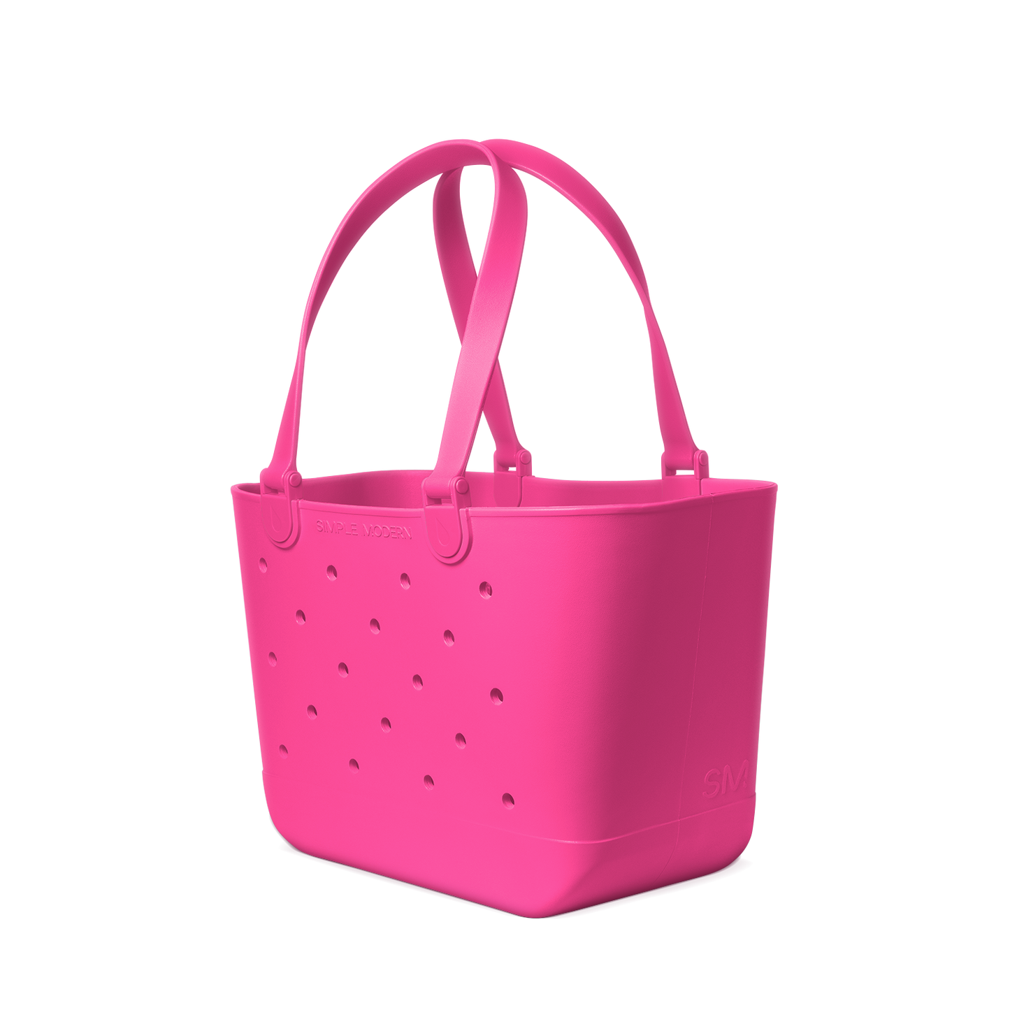 Hot pink magenta product against white background