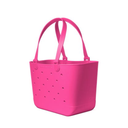 Hot pink magenta product against white background