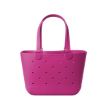 Hot pink magenta tote bag with white background