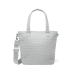 Off-white tote bag with brushed silver D-ring and adjustable strap hardware