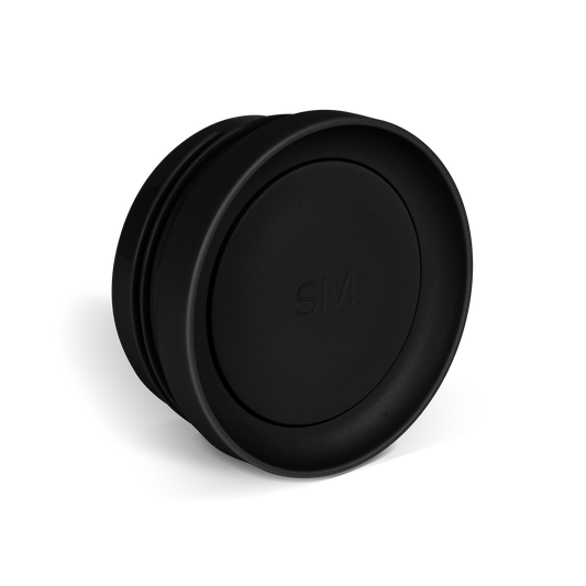 Black HRV-LID-360-MB-M product on white background with gray shadow detail