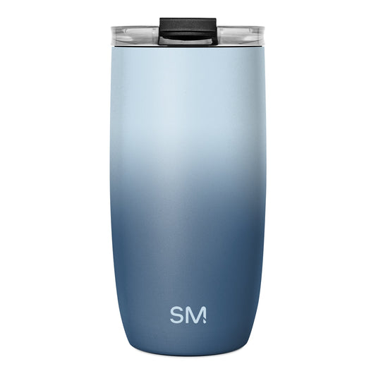 Voyager Tumbler with Clear Flip Lid & Straw