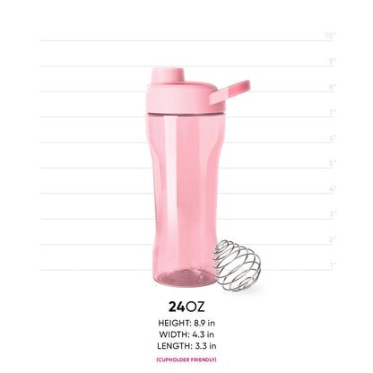 Light pink semi-translucent drinkware with matching lid and flip cap, showcasing soft pastel color design for beverage storage and portable use.