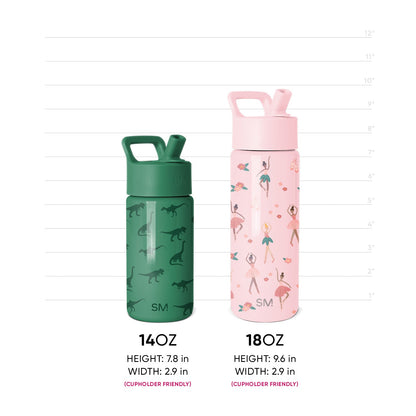 Summit Kids Water Bottle with Straw Lid