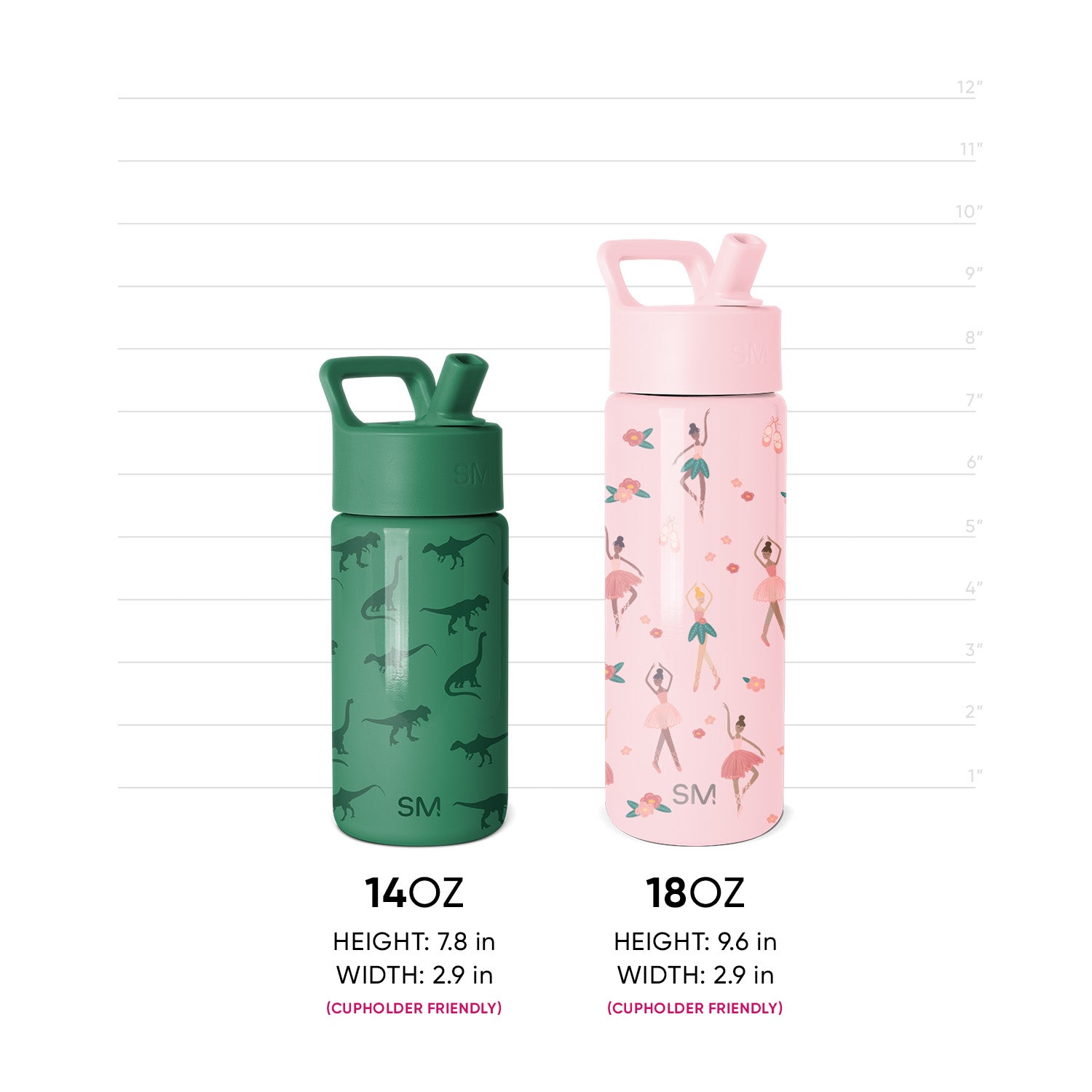 Summit Kids Water Bottle with Straw Lid