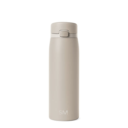 SM Vacuum Insulated Bottle in soft beige or off-white color against a white background