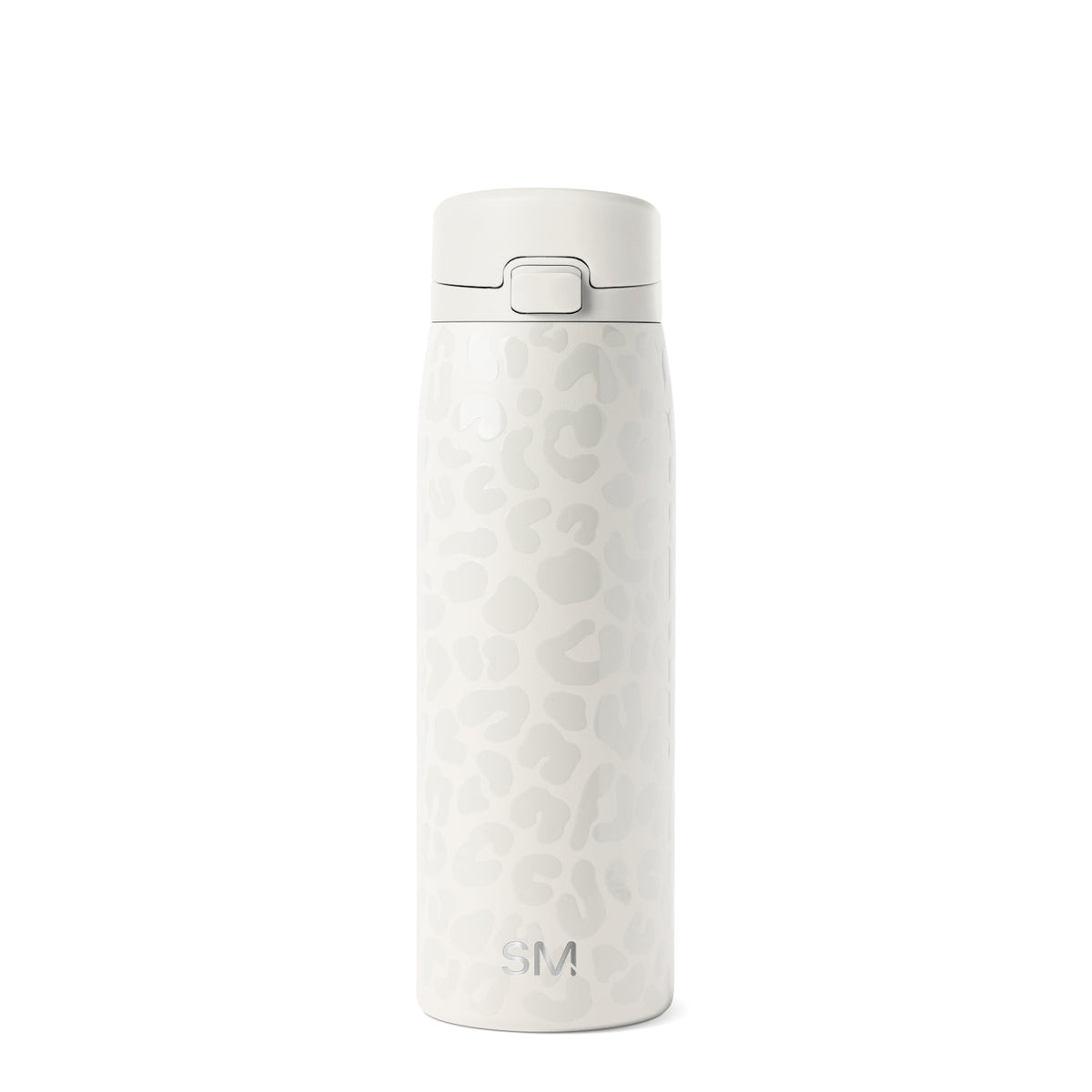 Off-white water bottle with cream-colored body displayed against a light gray background