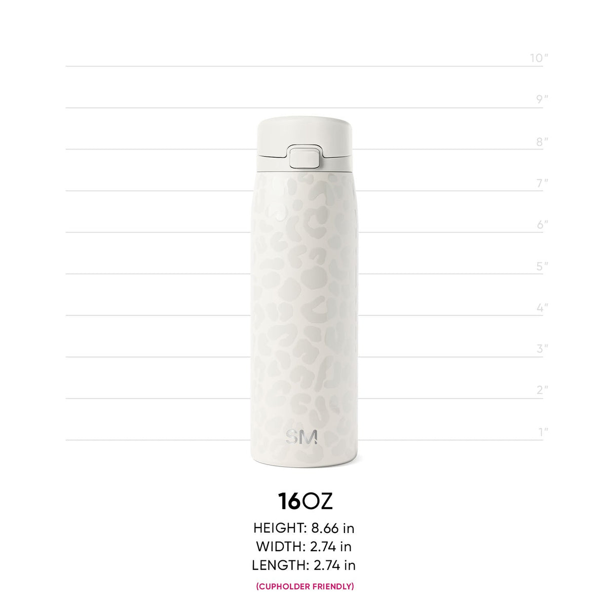 Soft cream-colored water bottle with minimal design on neutral light gray background