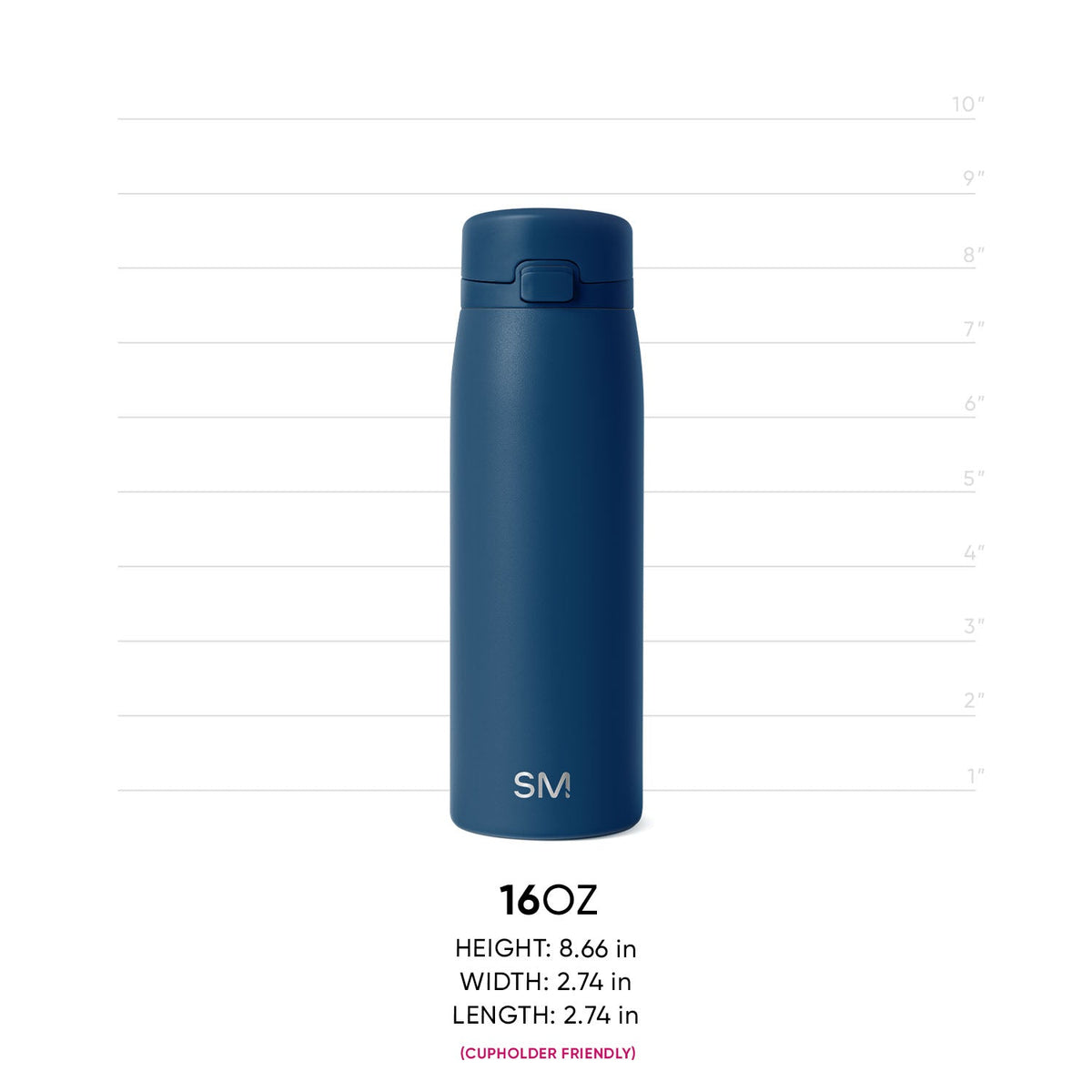 Deep navy blue product on light gray background