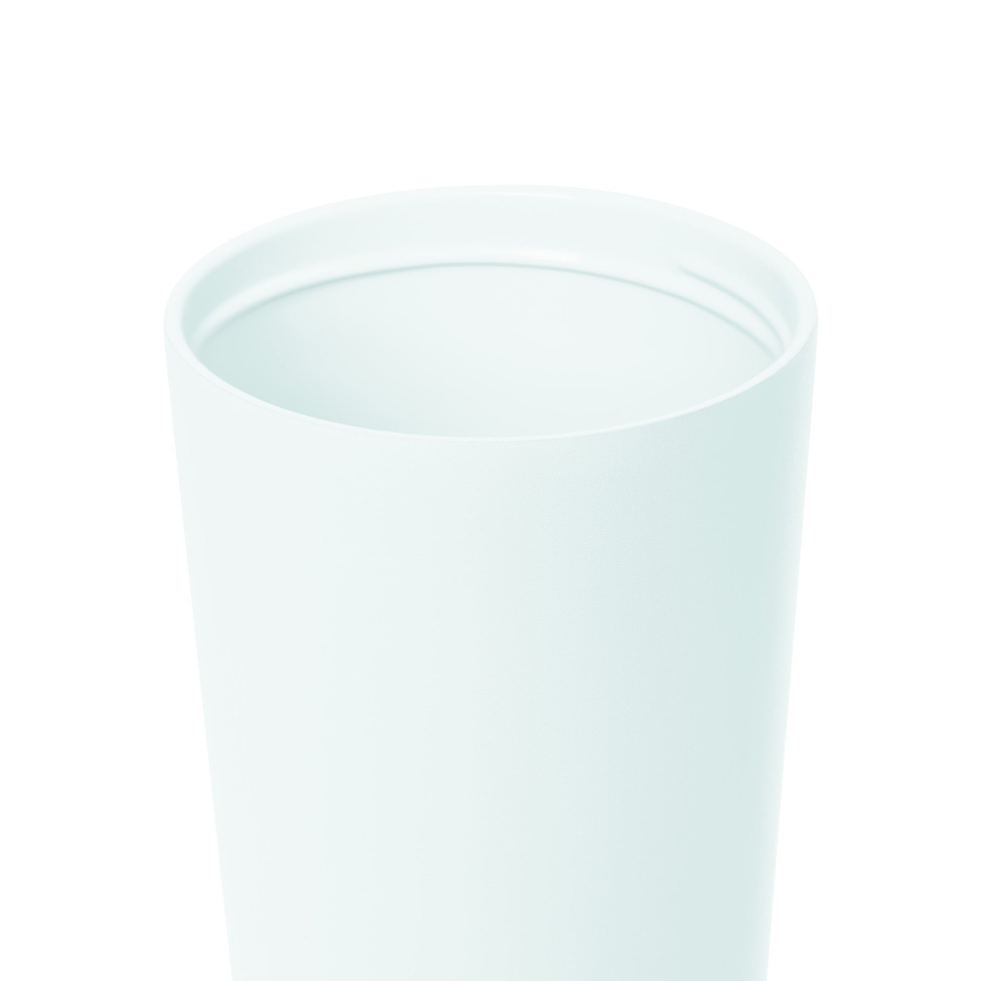 Light mint green sleeveless tank top with subtle color gradations, displayed flat against a pale seafoam background