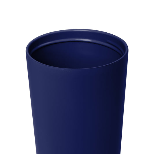 Deep navy blue vessel with modern, minimalist design conveying premium quality and sophisticated styling.