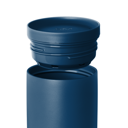 Deep teal blue product with sophisticated finish, medium to dark blue-green tone with muted saturation