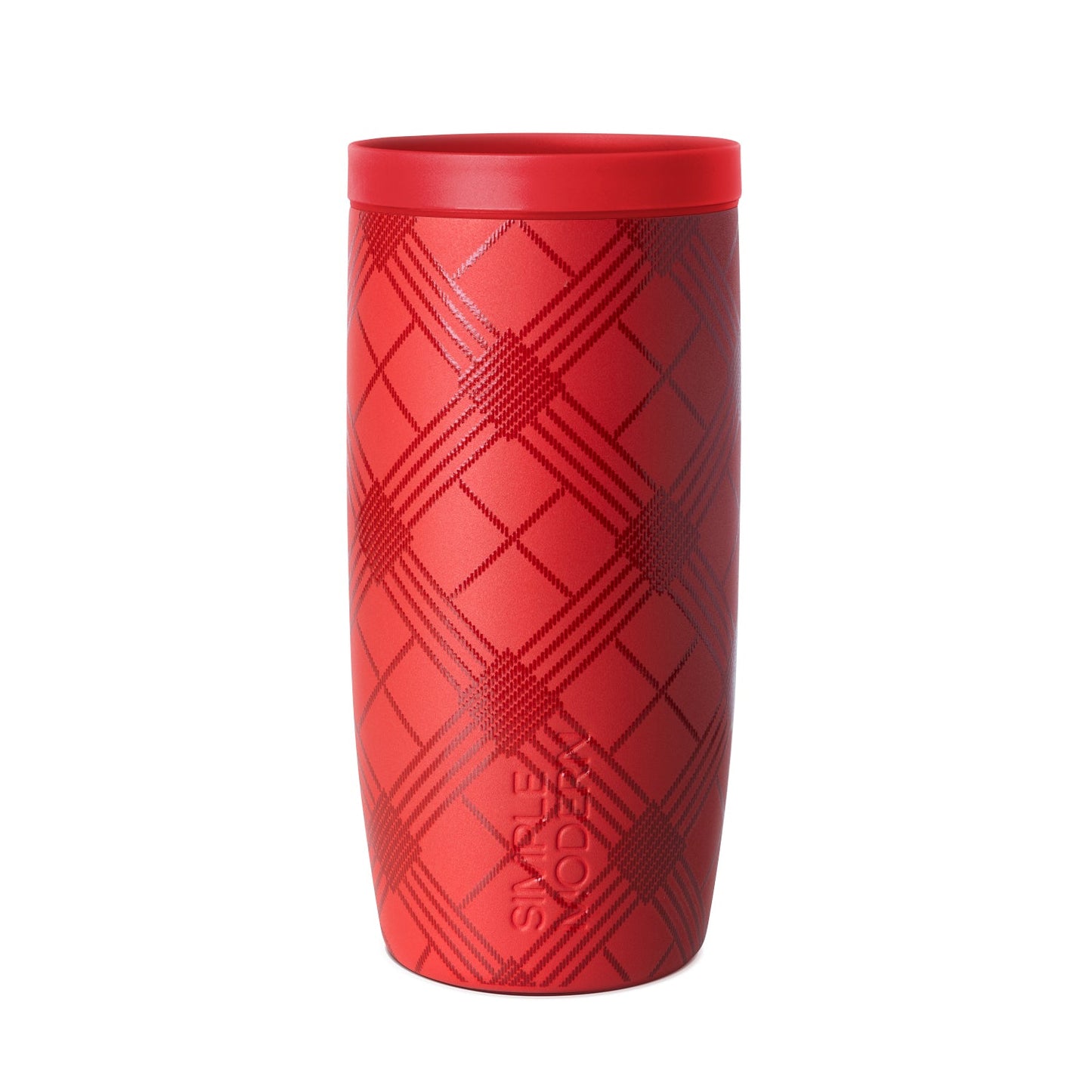 Vibrant coral-red SIG-HRV-360-16-HFL-M product with burgundy textured pattern overlay against neutral background.