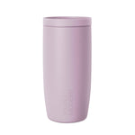 Mauve dusty lavender pink insulated tumbler on white background