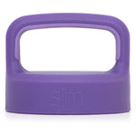 Small purple lid with handle, featuring deep purple outer body and lighter purple interior rim