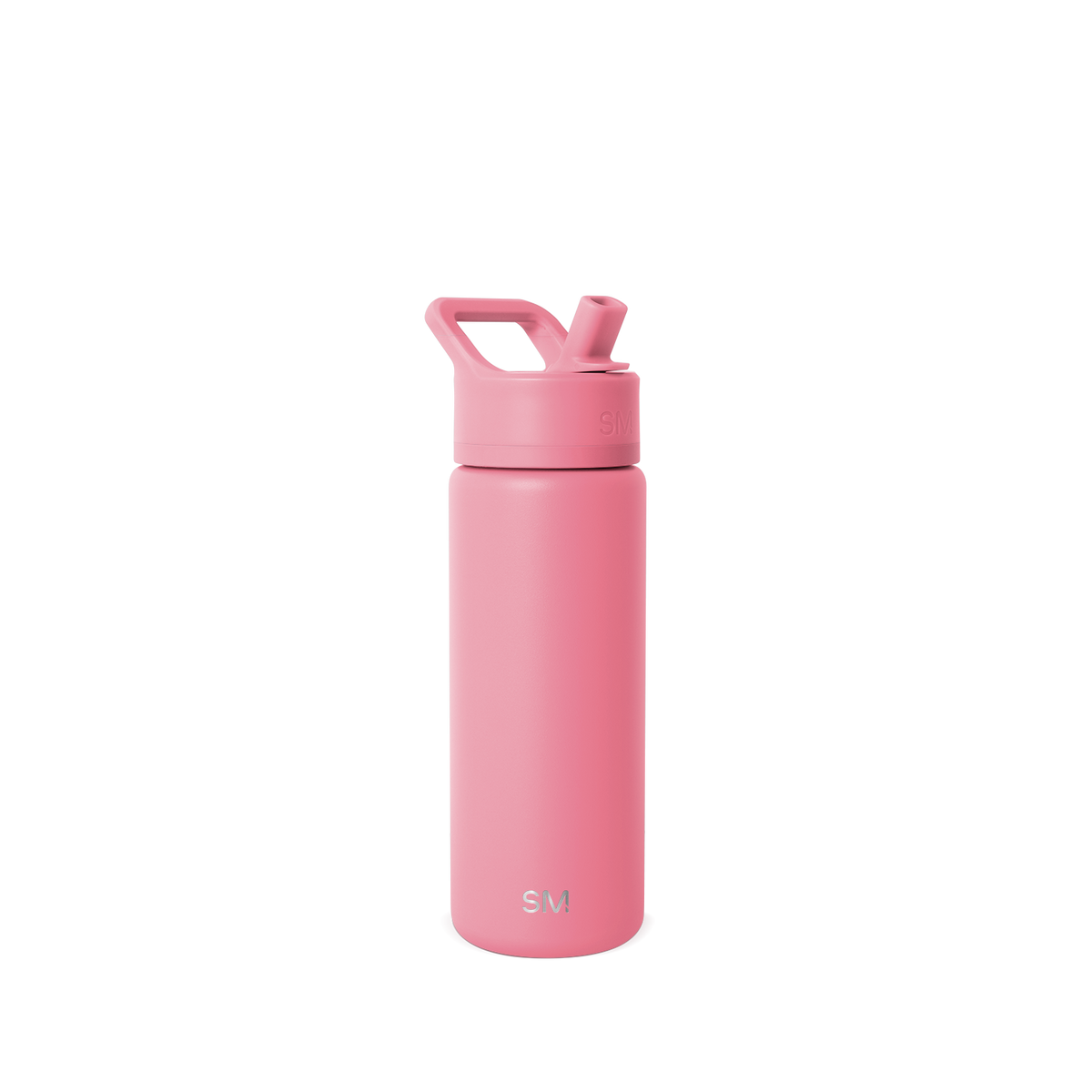Medium pink sleeveless dress or tank top on white background
