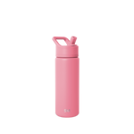 Medium pink sleeveless dress or tank top on white background