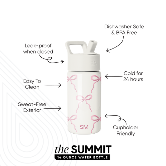 Summit Kids Water Bottle with Straw Lid