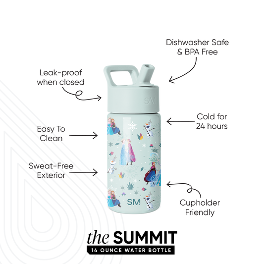 Summit Kids Water Bottle with Straw Lid
