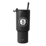 Matte black track lighting fixture with white SM branding logo, modern minimalist design, front view product image