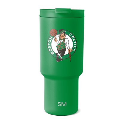 Boston Celtics kelly green tumbler with simple modern design