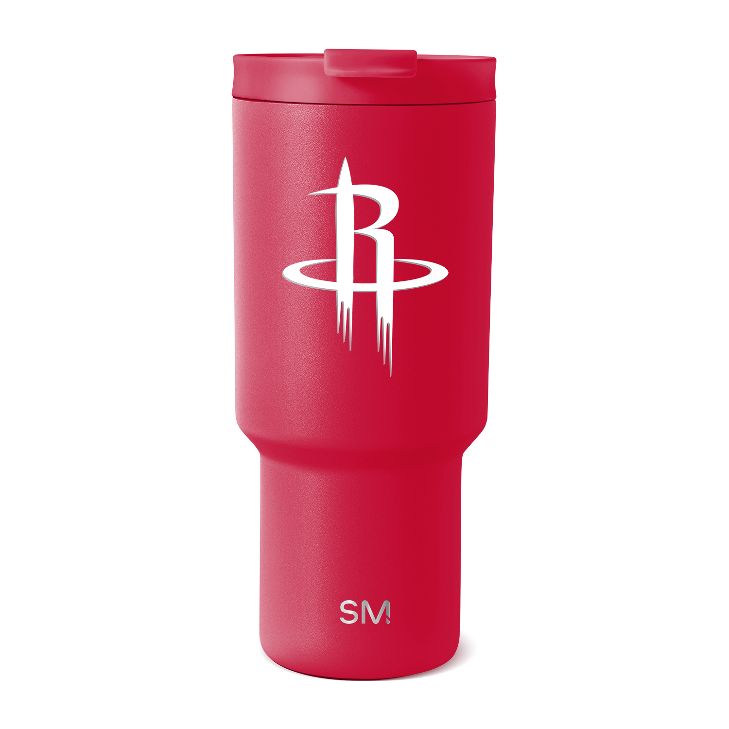 Red gradient tumbler with deeper red on right side and lighter shade on left, featuring bold vibrant color throughout body