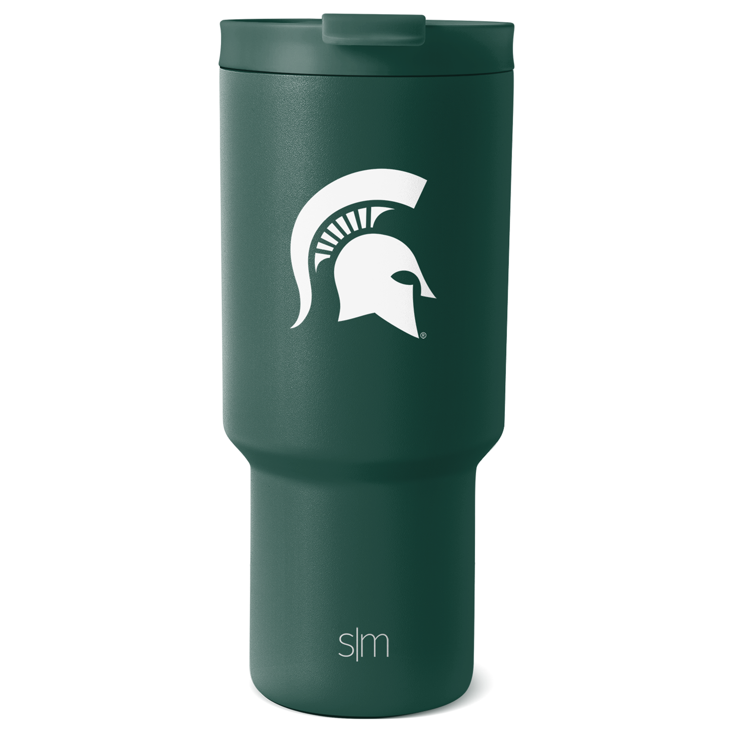 Mist green tumbler with matching lid and white accents, shown against a white background