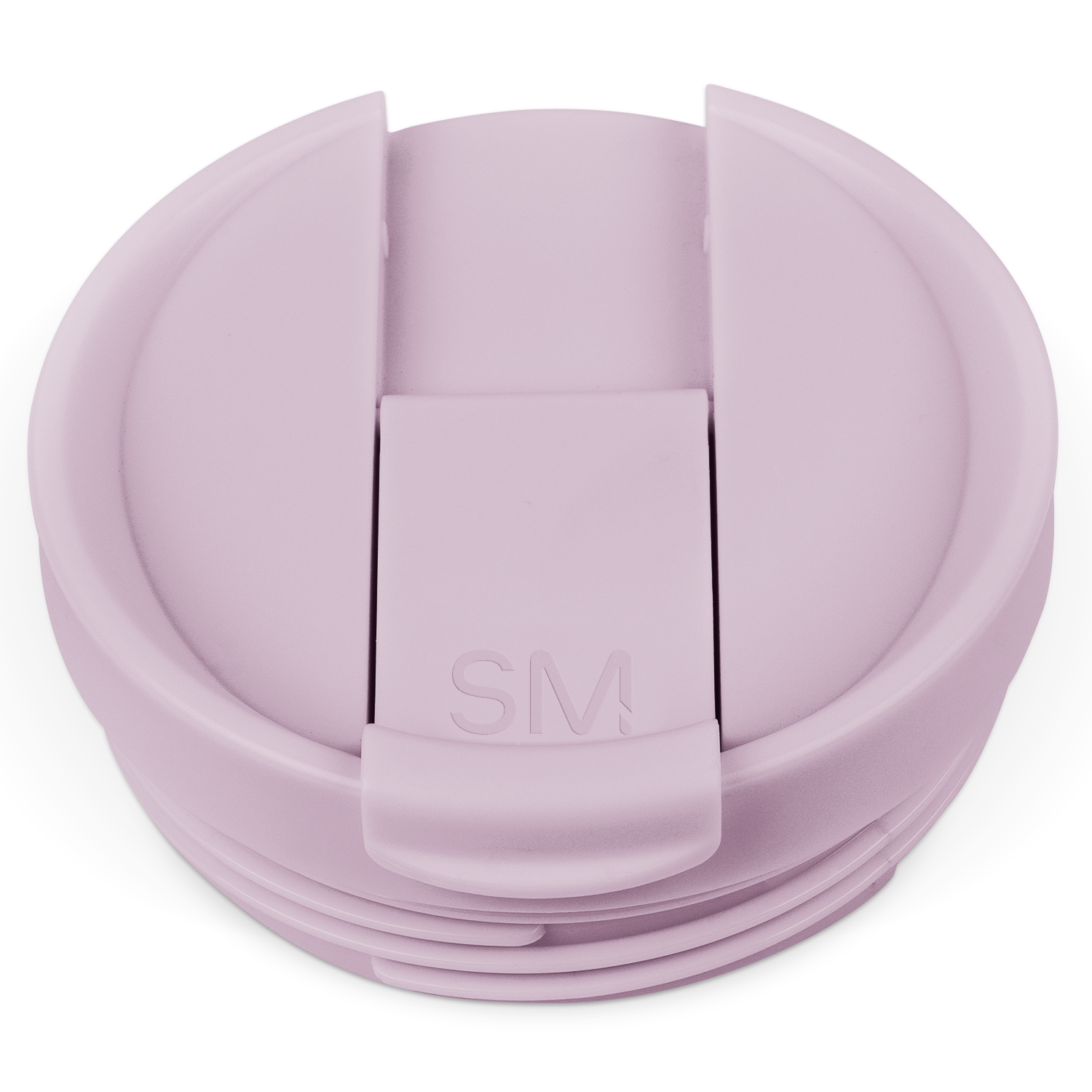 Dusty mauve flip lid product against white background