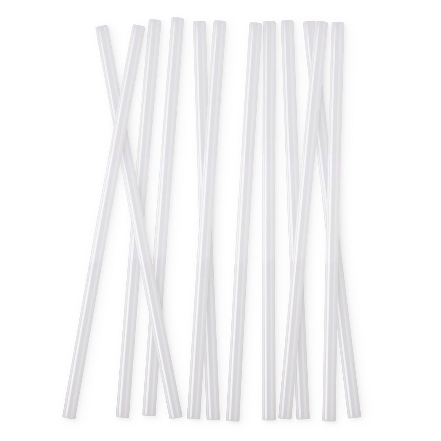Clear translucent plastic straws with soft gray shadows and subtle depth gradations, arranged to show pale nearly colorless appearance and dimensional details
