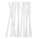 Clear translucent plastic straws with soft gray shadows and subtle depth gradations, arranged to show pale nearly colorless appearance and dimensional details