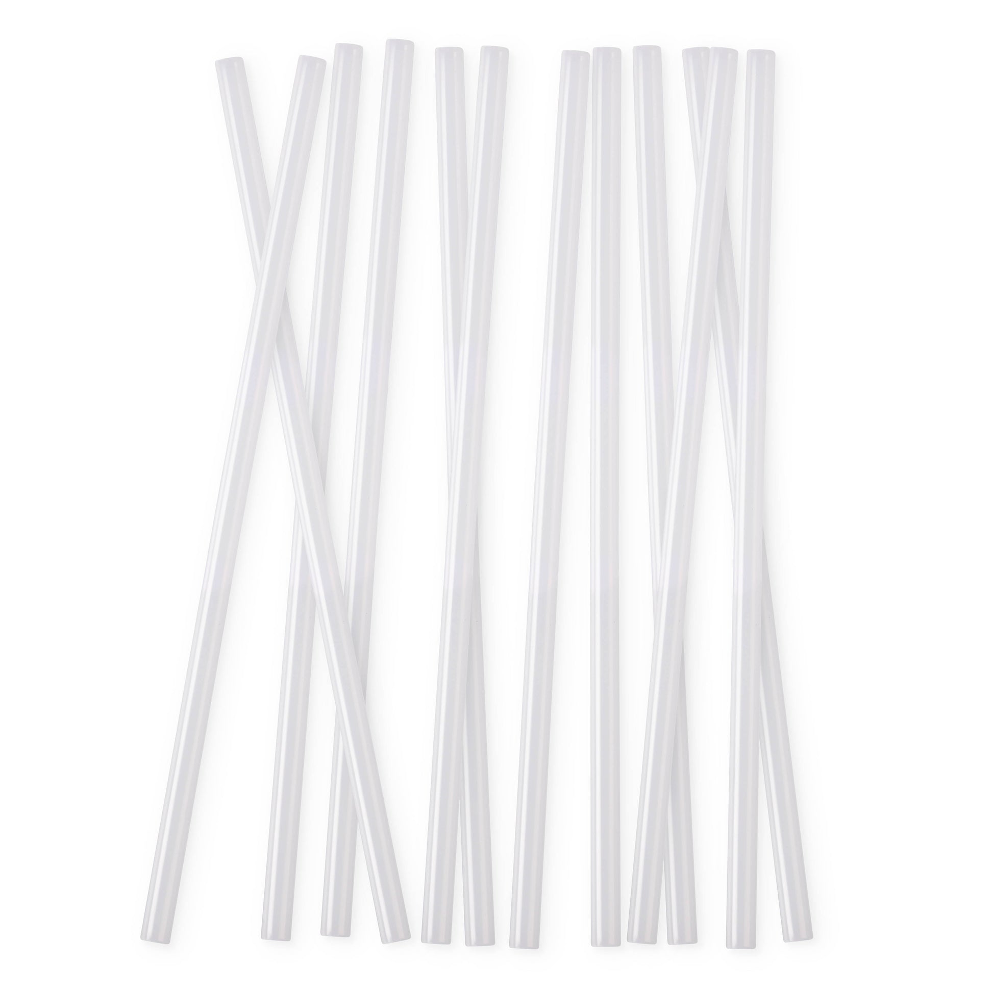 Clear translucent plastic straws with soft gray shadows and subtle depth gradations, arranged to show pale nearly colorless appearance and dimensional details