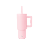 Light pink sleeveless shirt on neutral background