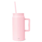 Pale pink tall ranger chiller 50oz mug with modern design on white background