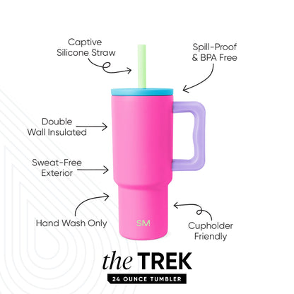 Trek Kids Tumbler with Silicone Straw Lid