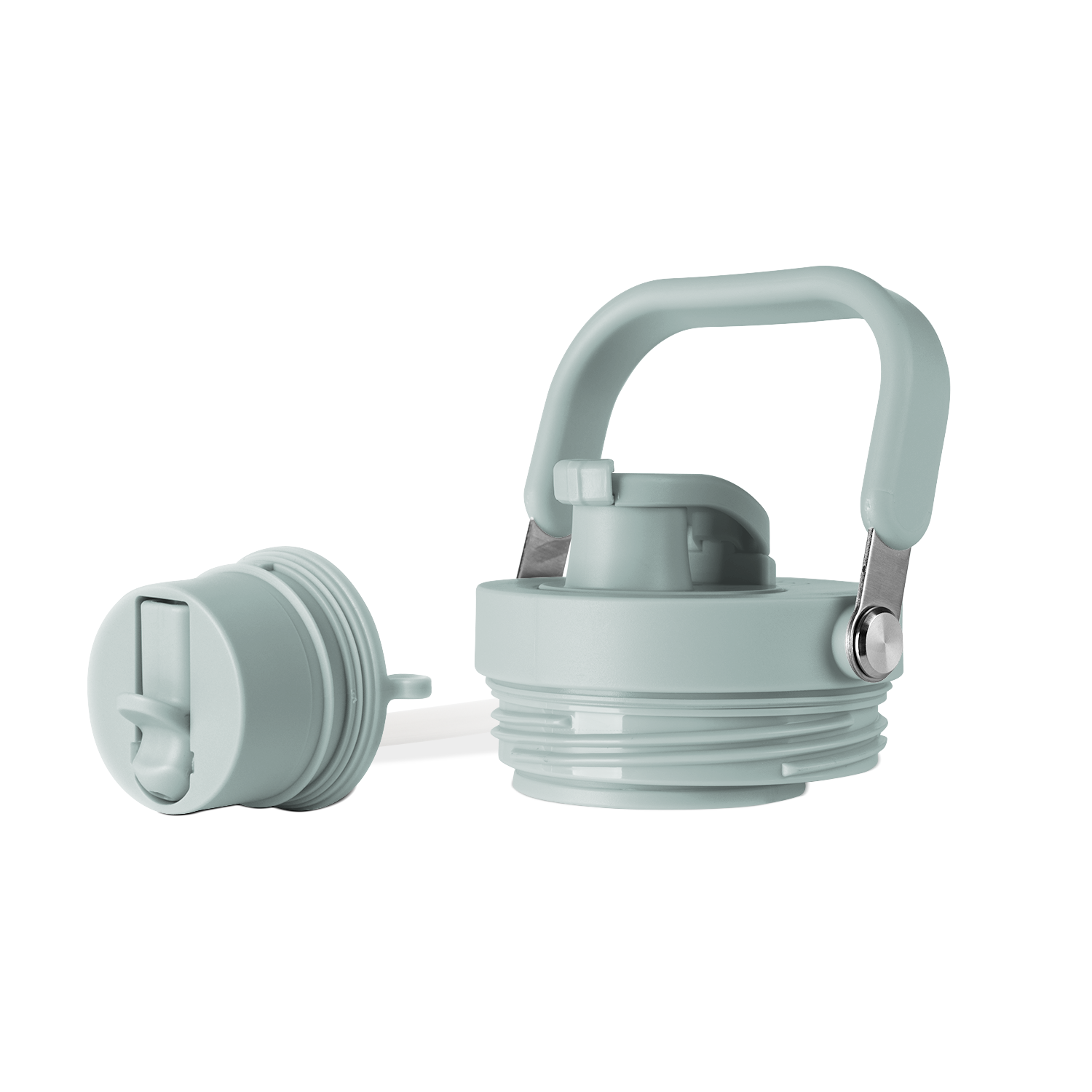 Sage green or light gray-green container lid shown against white background in minimalist product rendering