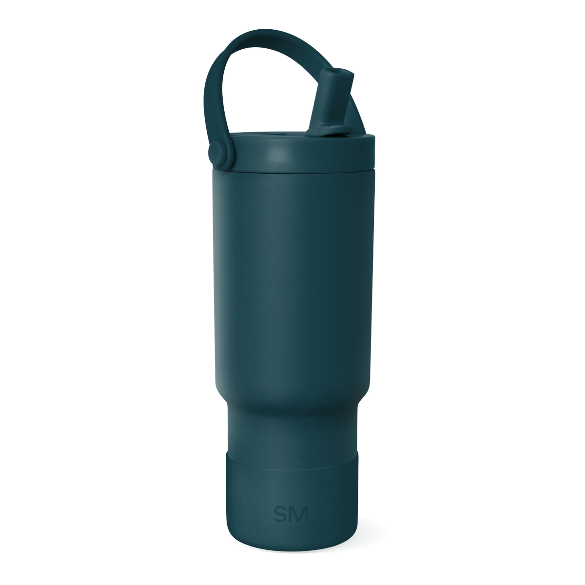 Deep teal matte water bottle with subtle gradient, darker at base transitioning lighter toward top.