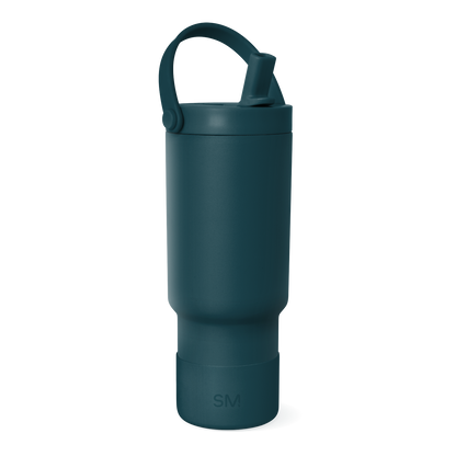Deep teal matte water bottle with subtle gradient, darker at base transitioning lighter toward top.