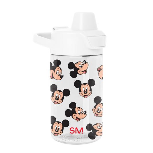White drinkware with black and peach accents on white background