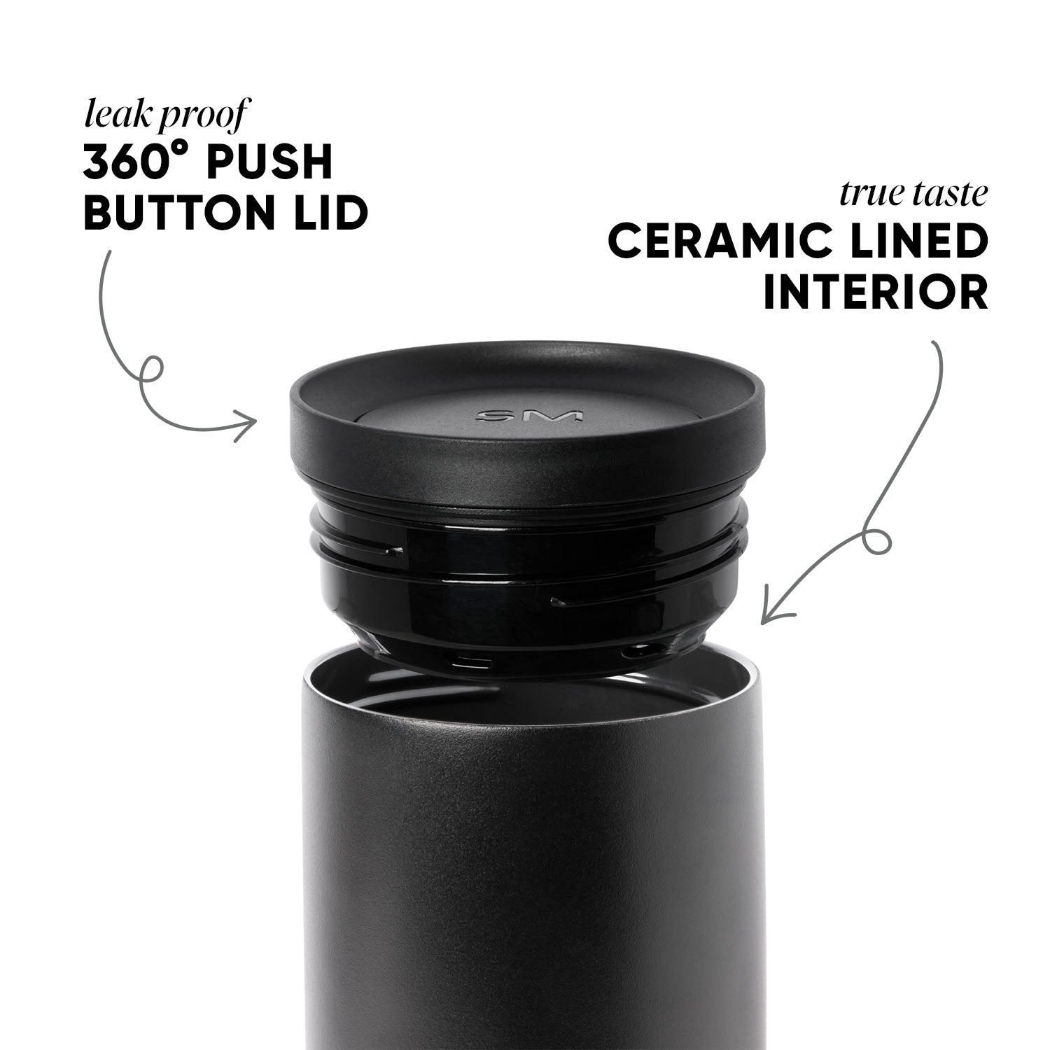 Matte black smartwatch with removable components and charcoal gray background