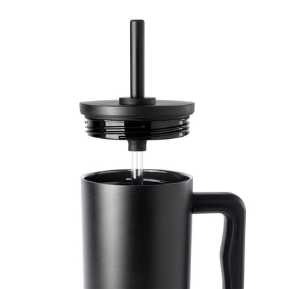 Trek product featuring easy-to-clean design in charcoal black and gunmetal gray against white background